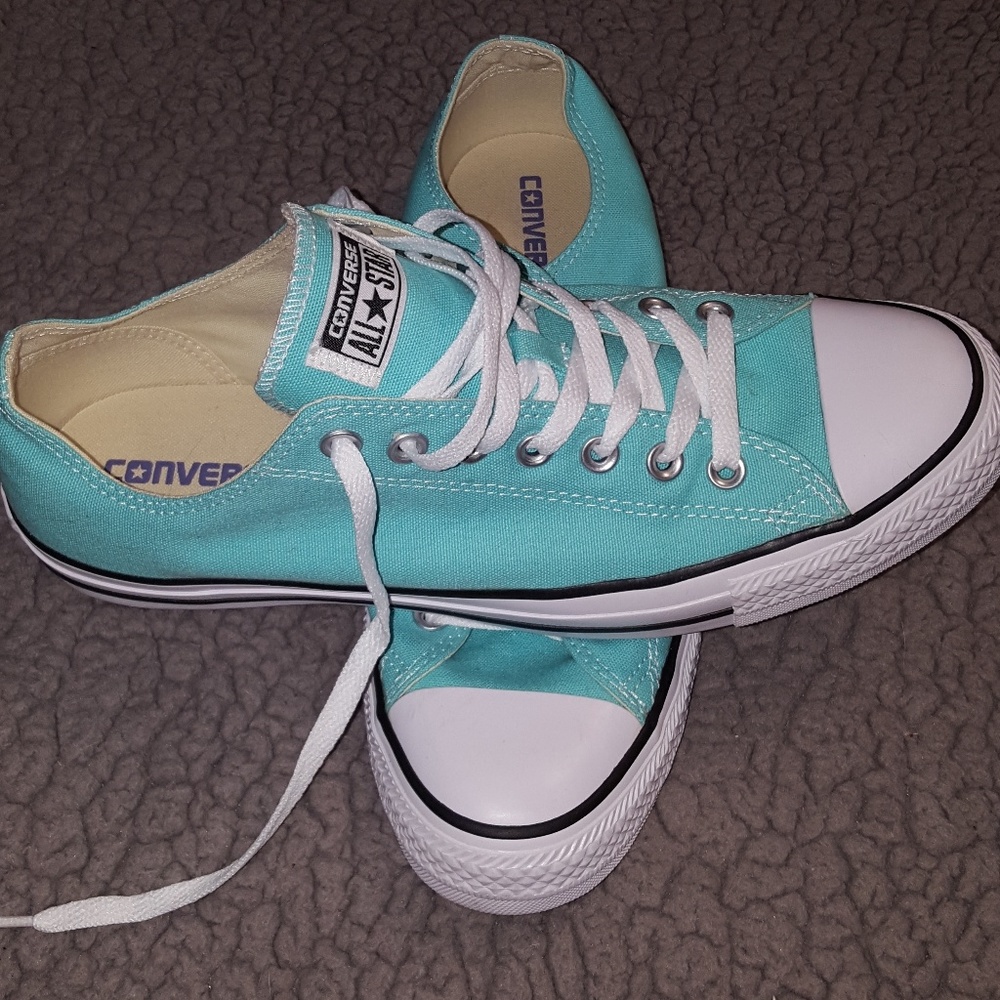 Converse Low Top Light Aqua Sneakers